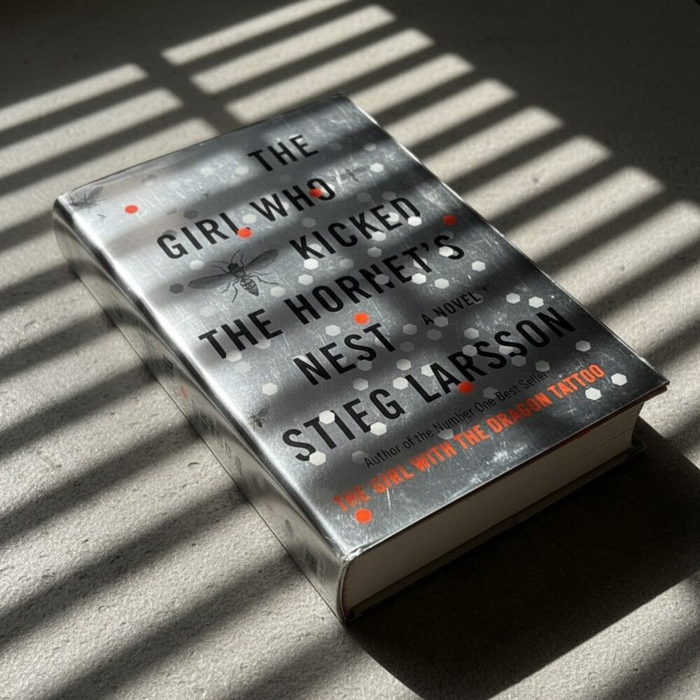 Stieg Larsson Girl Who Kicked Hornets Nest-HC-Dust Jacket-1st US Ed-2009-Crime